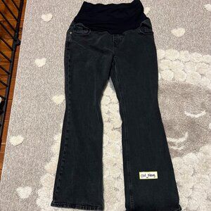 Old Navy Size 14 Black Flare Maternity Jeans